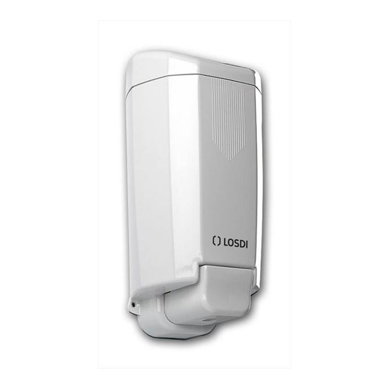 Dispensador de jabón rellenable de pared Losdi – 0,9 l, blanco