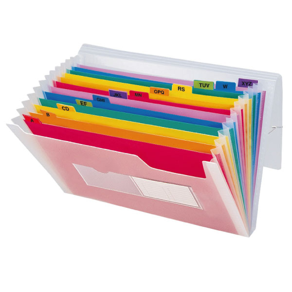 Carpeta clasificadora fuelle A4 – 13 departamentos