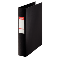 Carpeta de anillas folio Plex natural – 25 mm, 2 anillas, negro