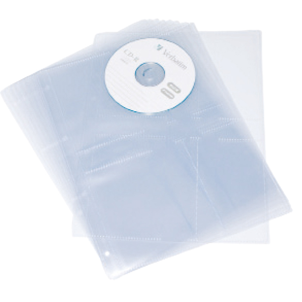 Fundas multitaladro A4 para CD/DVD – pack 10 uds