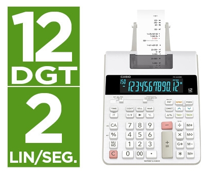 Calculadora con impresora Casio FR‑2650RC