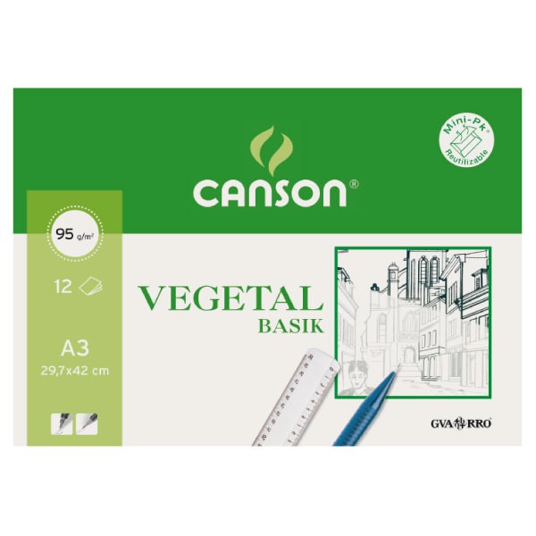 Papel vegetal A4 Canson – 90 g, 250 H