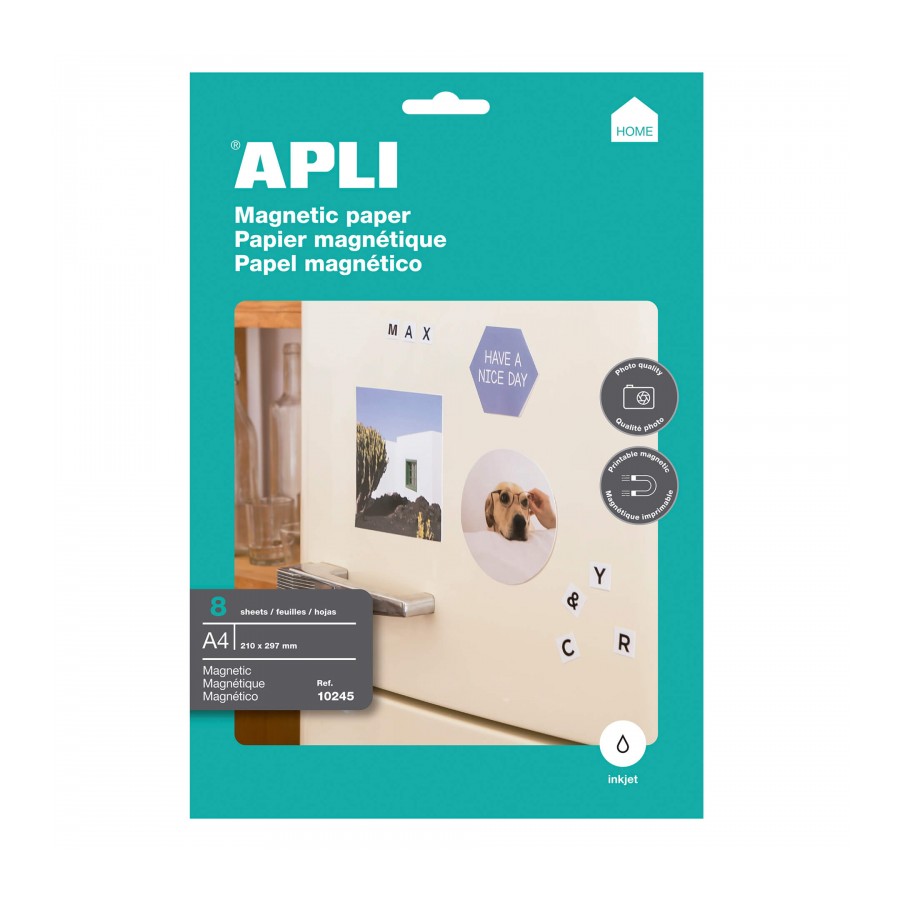 Papel magnético A4 Apli – 8 H