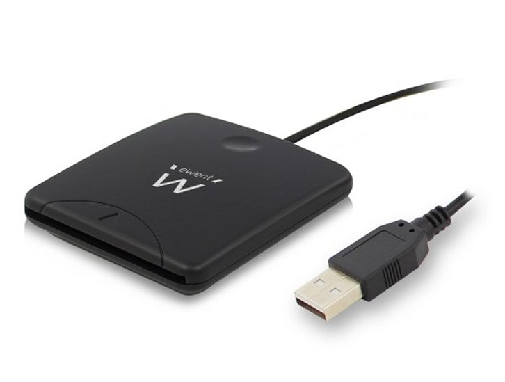 Lector de tarjetas Ewent EW1052 USB 2.0 – DNI, tarjeta sanitaria