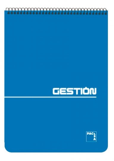Bloc de Espiral Pacsa Cuarto Apaisado - Cuadrícula 4x4, 80 Hojas 