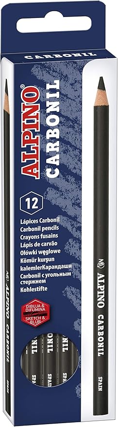 Lápiz carboncillo Alpino Carbonil nº 2 – negro