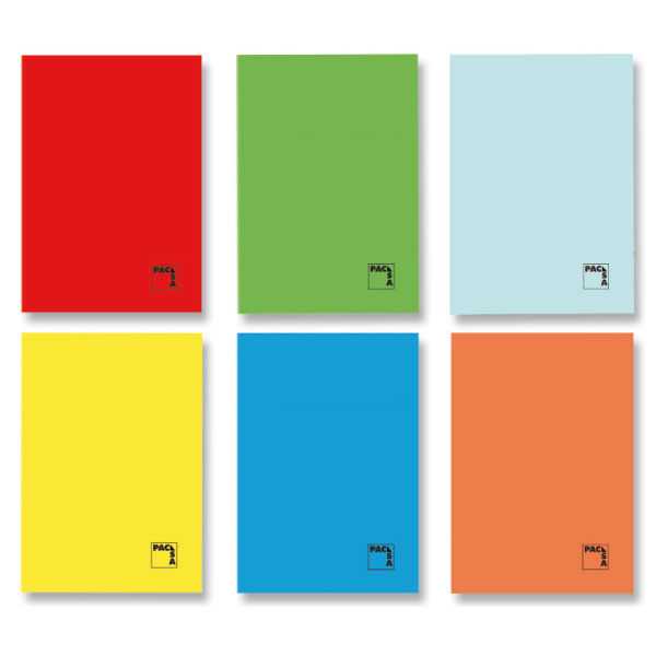 Libreta 50 hojas A4 - Pauta Estrecha o Cuadrícula 4x4 - Cartulina Gofrada Pacsa (R.20060)