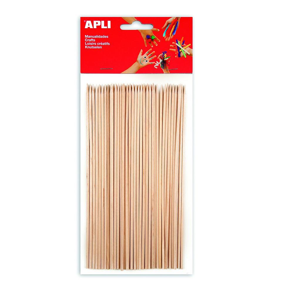 Palos morunos redondos Apli 200×3 mm – 50 uds
