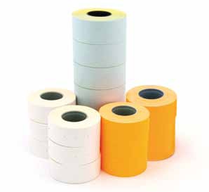 Rollos de etiquetas para etiquetadora manual Apli – 26×16 mm, pack 6 uds