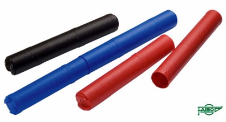 Tubo portaplanos PLEX 755‑02 – negro, 75×6,5 cm, rígido