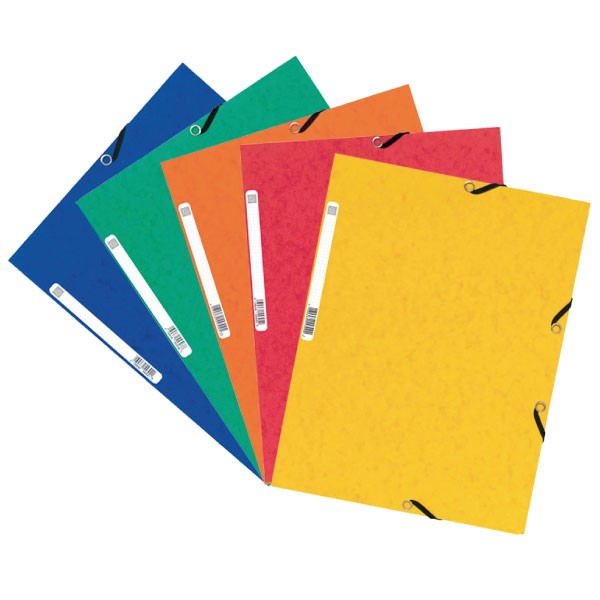 Carpetas de cartón A4 Nature Future – colores surtidos, con gomas y solapas, 355 g, pack 10 uds