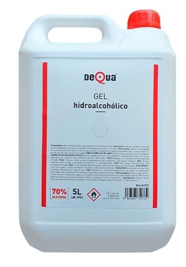 Gel hidroalcohólico 70 % – garrafa 5 l