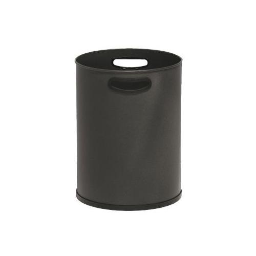 Papelera metálica SIE – 27 L, negra