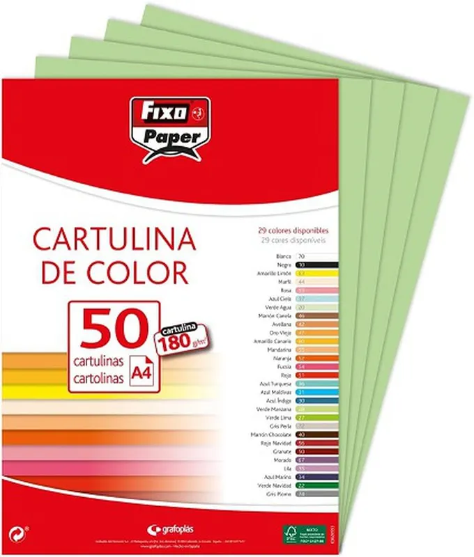 Cartulina A3 180grs