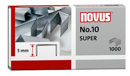 Grapas galvanizadas nº 10 Novus – 1000 uds