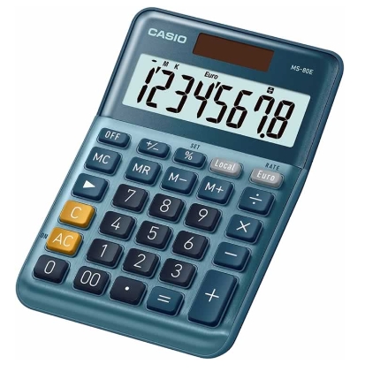 Calculadora de sobremesa Casio MS‑80E – 8 dígitos