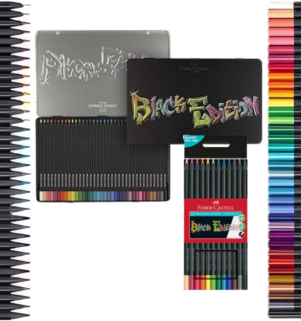 Lápices de colores Faber‑Castell Black Edition