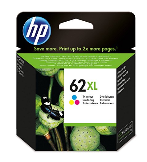 Cartucho HP 62XL – tricolor