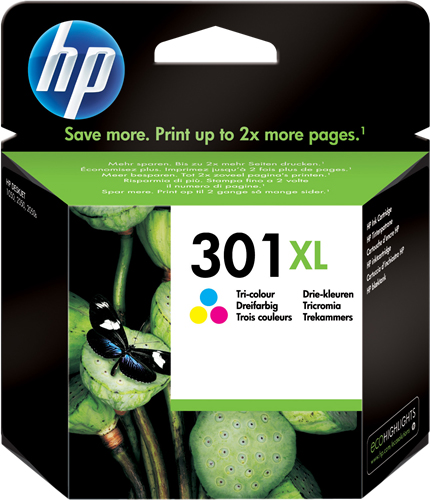 Cartucho HP 301XL CH564EE – tricolor
