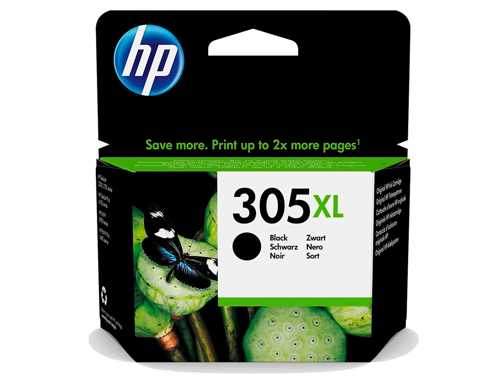 Cartucho HP 305XL – negro