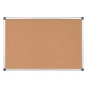 Tablero de corcho Bi‑Office Maya – 120 × 90 cm, marco de aluminio