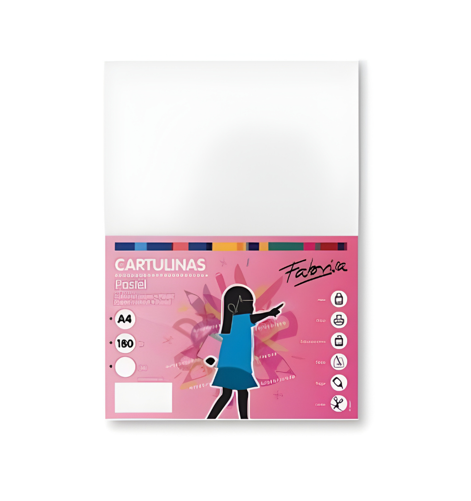 Cartulinas A4 Fabrisa – 180 g, 250 H, blanco