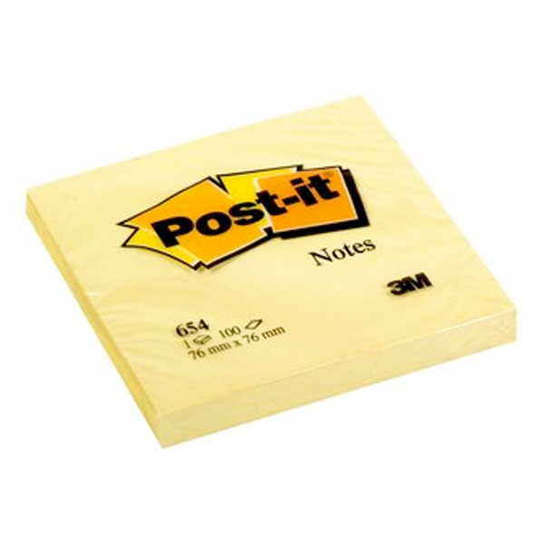 Notas adhesivas Post‑it – 76×76 mm, 100 H