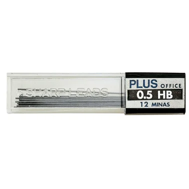 Tubo de minas Plus Office – HB, 0.5 mm