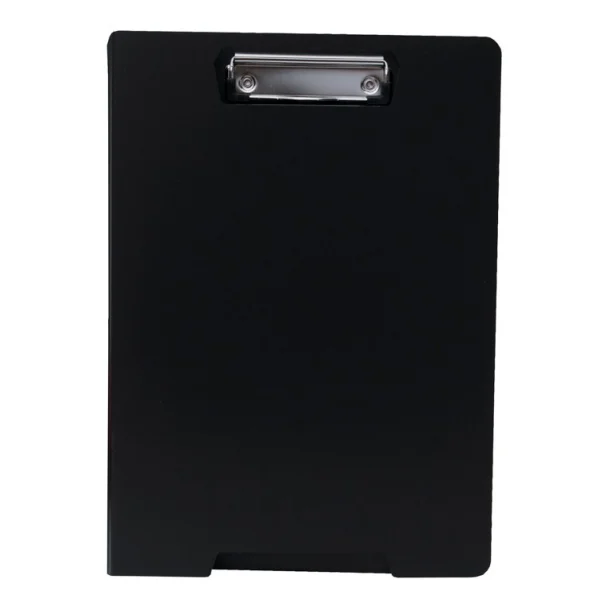 Carpeta portapapeles Plus Office A4 - miniclip superior, con solapa, polipropileno, negro