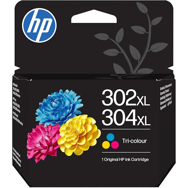Cartucho HP 302XL/304XL – tricolor
