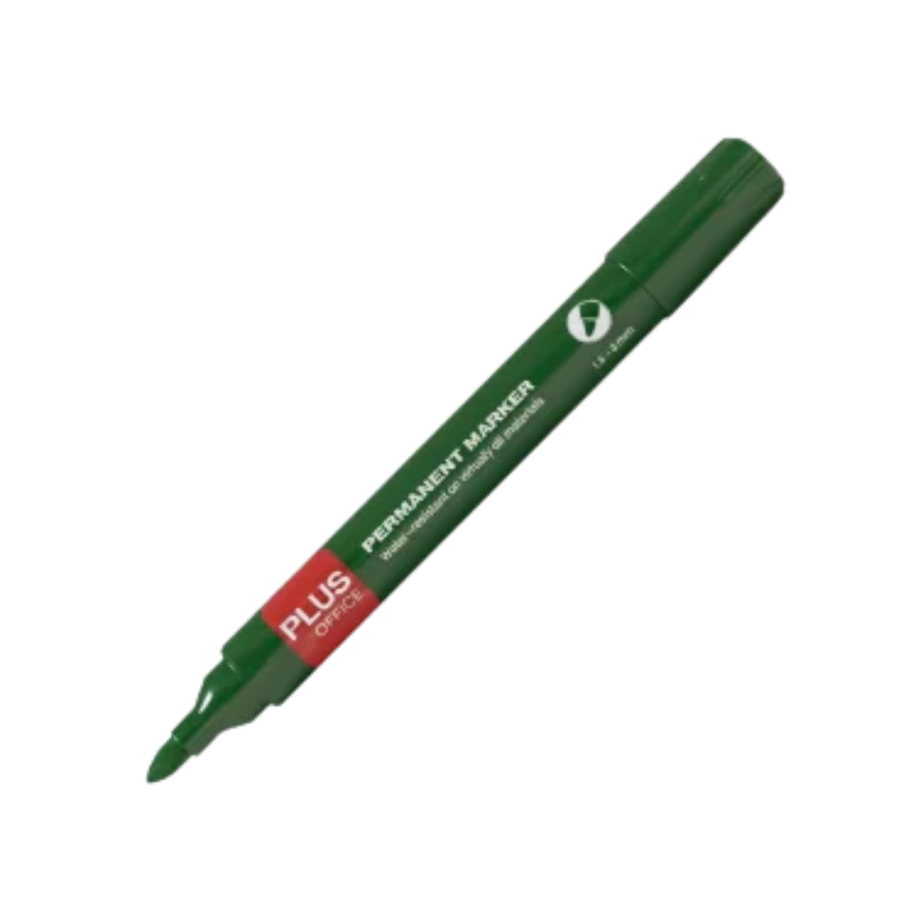 Rotulador permanente Plus office Plus Marker 3 – punta cónica, 1,5‑3 mm