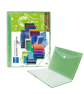 Tarifario A4 Plus Office – espiral con gomas, polipropileno, 20 fundas