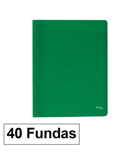 Tarifario A4 Plus Office – polipropileno, 40 fundas, tapa básica