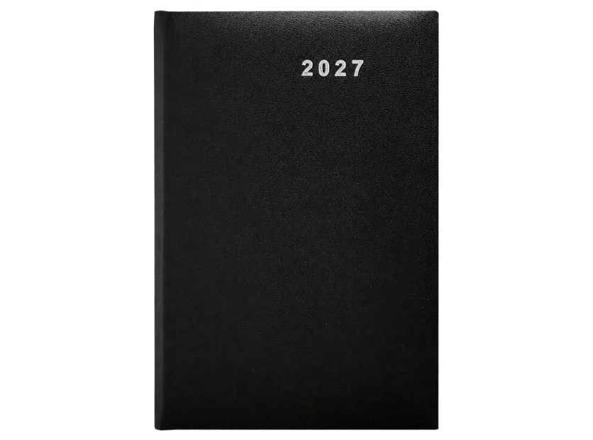 Agenda anual 2027 A5 Campus - semana vista, tapa PVC, negro