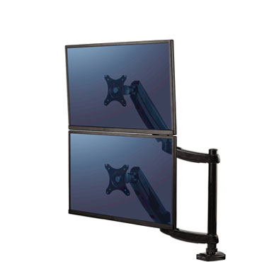 Brazo doble vertical para monitores Fellowes Platinum Series has 30"