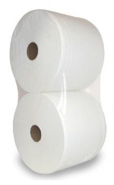 Bobinas industriales de celulosa 2 capas – 23 cm × 420 m, pack 2 uds