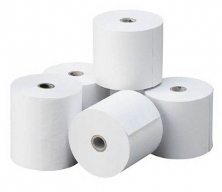 Rollos de papel térmico 80x80x12mm, pack 8 uds