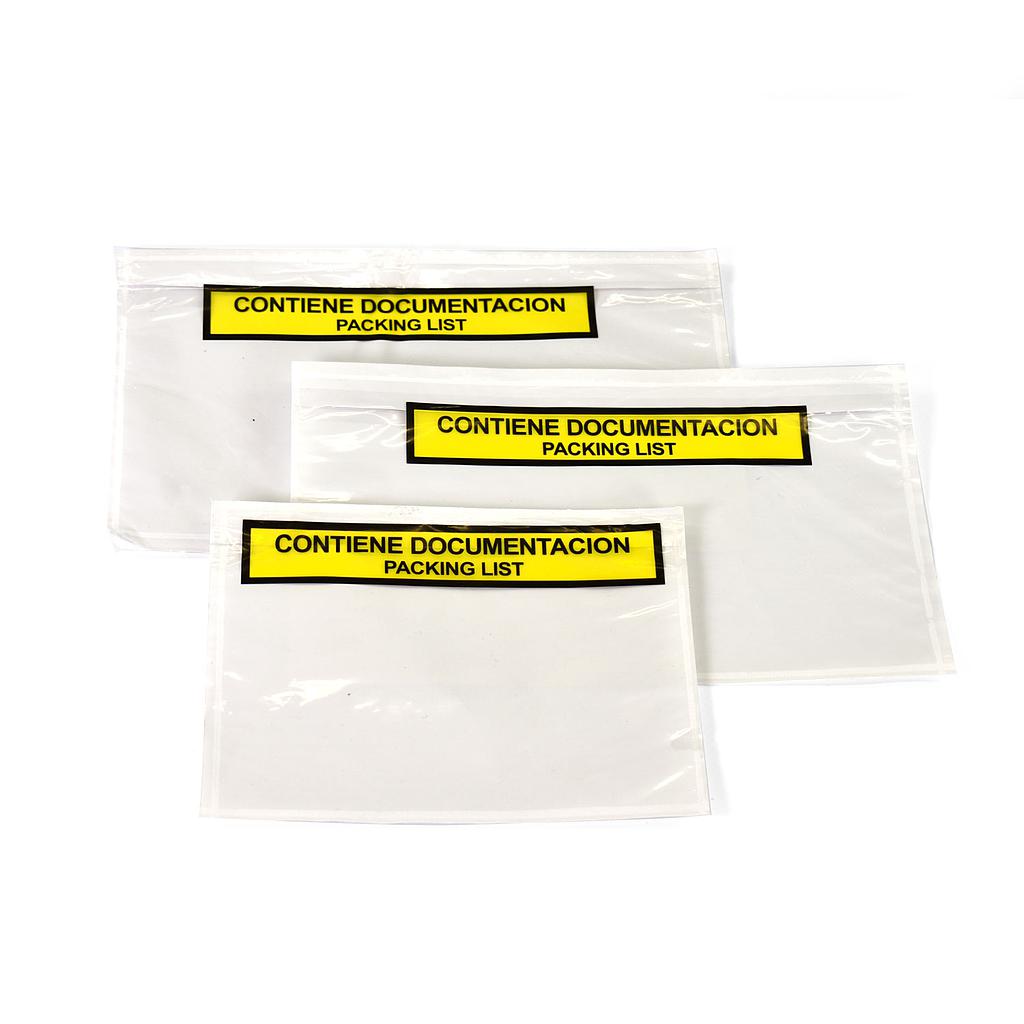 Sobres de envío blanco Dokufix – “contiene documentación”, C/1000 uds, 240 x 140 mm