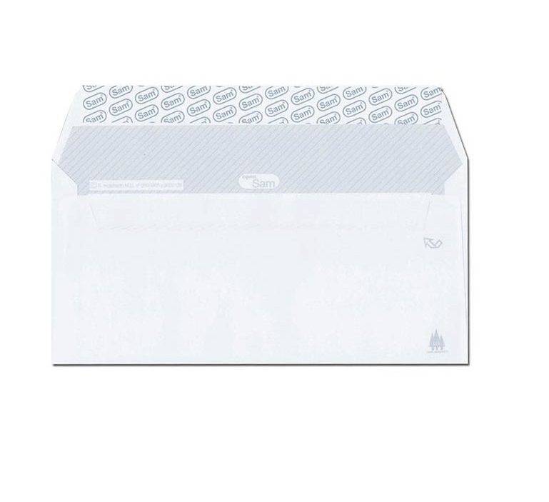 Sobres americanos Sam Open 115 – sin ventana, 115×225 mm, caja 500 uds