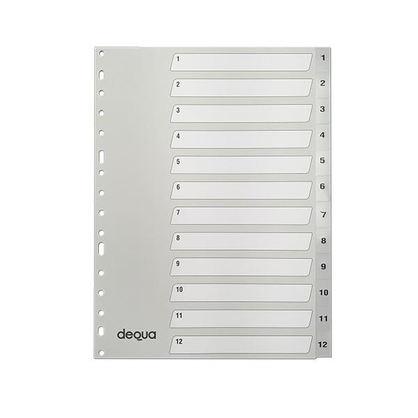 Separadores folio Dequa – 1‑12