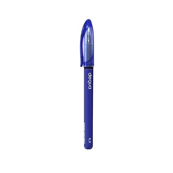 Bolígrafo roller Dequa – punta bola 0,5 mm, azul