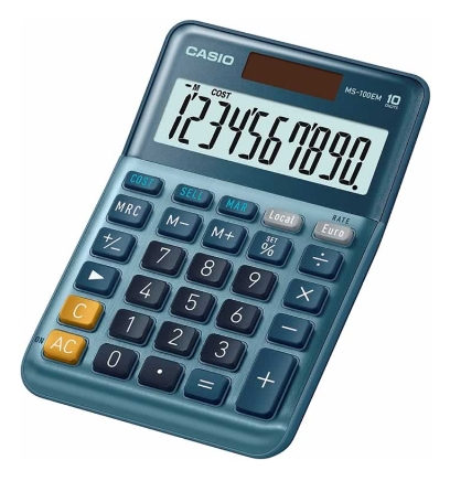 Calculadora de sobremesa Casio MS‑100EM – 10 dígitos
