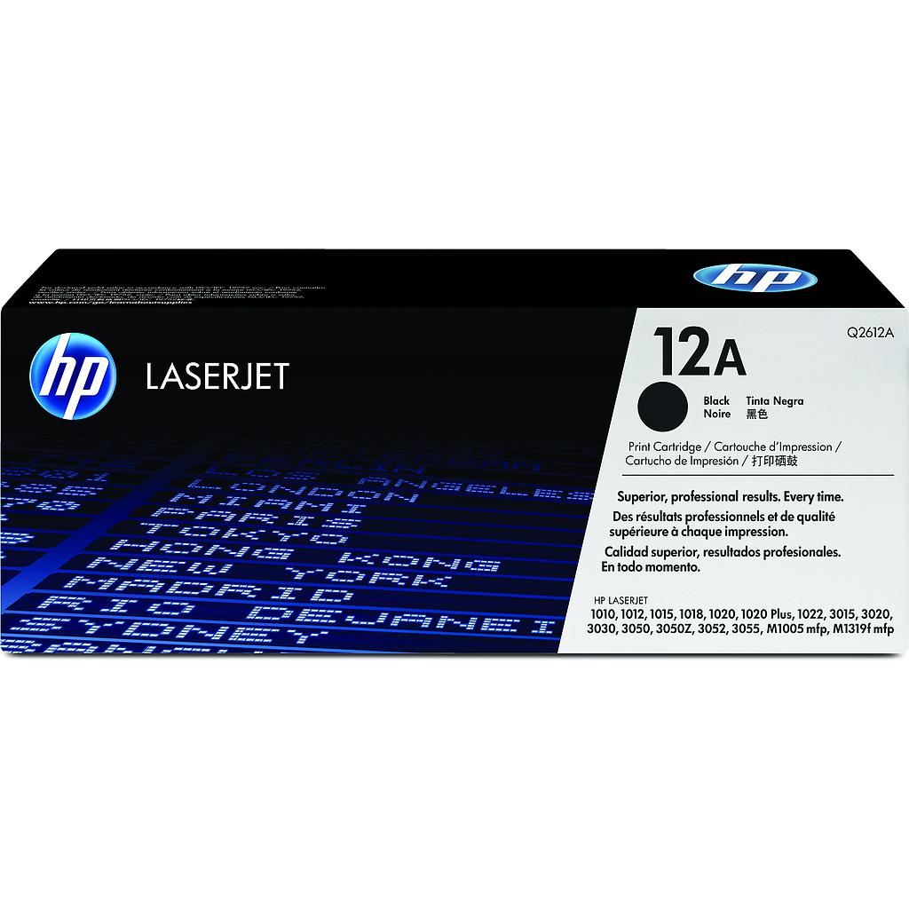 Tóner HP Q2612A Negro – Original para LaserJet 12A