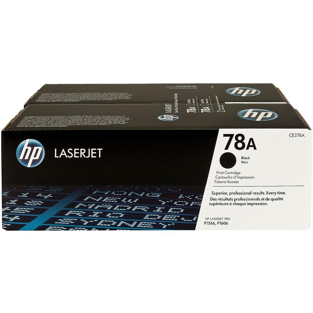 Tóner HP 78AD CE278AD – negro, pack 2 uds