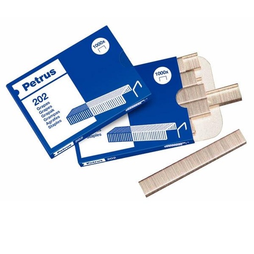 [MEESD0097] Grapas Galvanizadas Petrus 202 – Caja de 1000 uds, Ref. 55700[55700] 