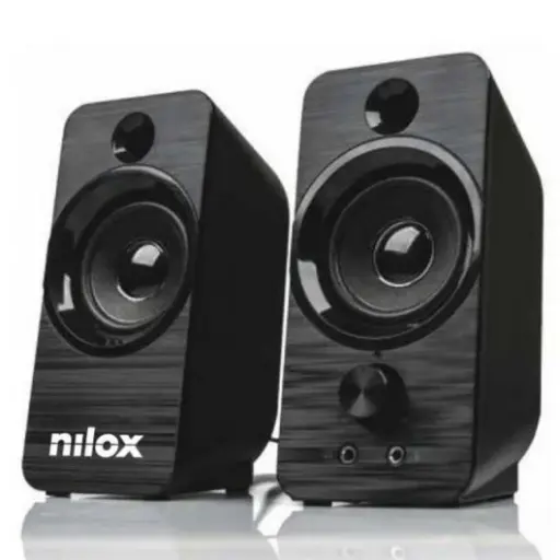 [NXAPC02] Altavoces de sobremesa Nilox 2.0 - 6 W, USB, jack 3,5 mm, negro