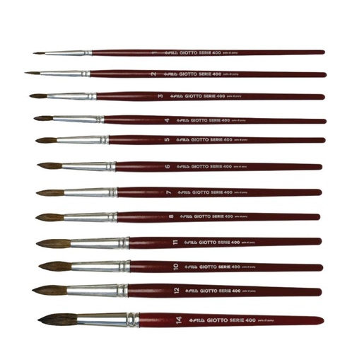 Pincel redondo pelo de pony