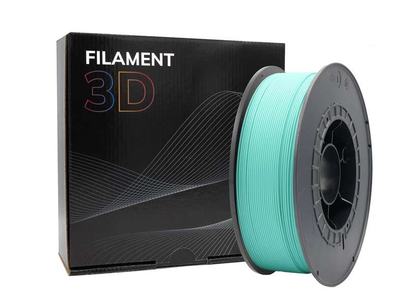 Filamento 3D PLA - Diametro 1.75mm - Bobina 1kg - Color Turquesa