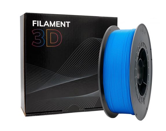 Filamento 3D PLA - Diametro 1.75mm - Bobina 1kg - Color Azul Claro