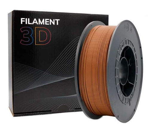 Filamento 3D PLA - Diametro 1.75mm - Bobina 1kg - Color Marron